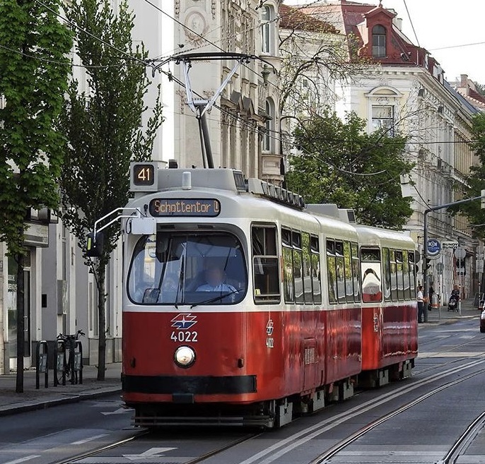 Unterwegs in Wien mit der Straßenbahn